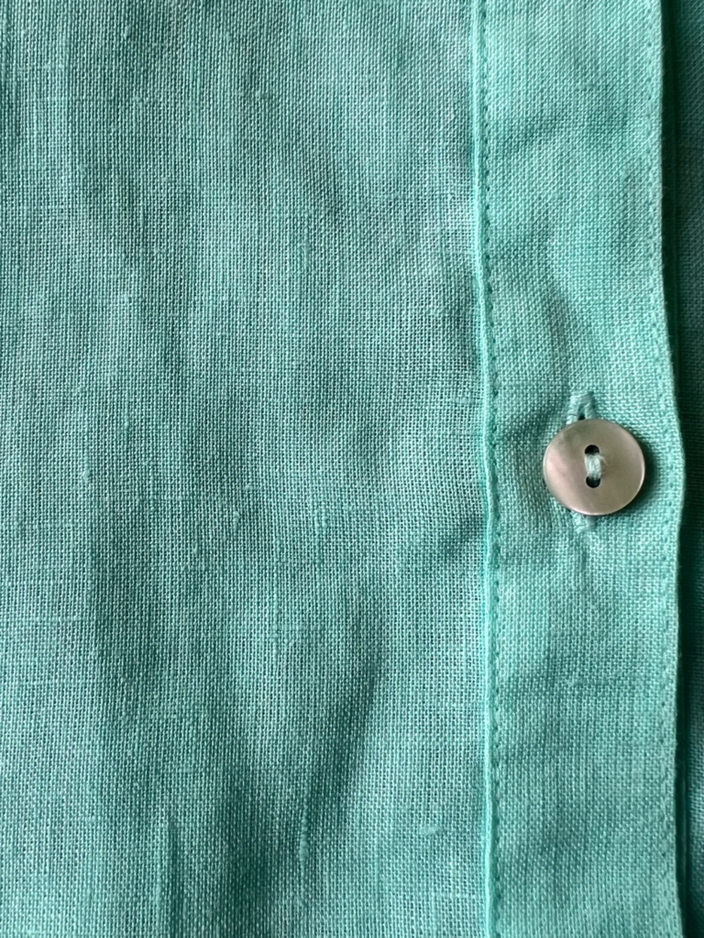 Chicos 100% Linen Breezy Button Up - Picture 2 of 6
